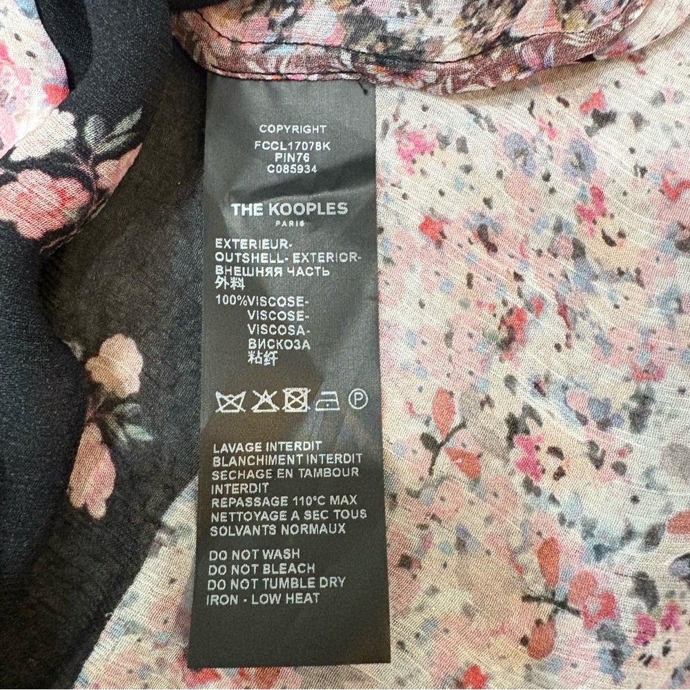 The Kooples Oversized Patchwork Roses Flowers Tun… - image 7